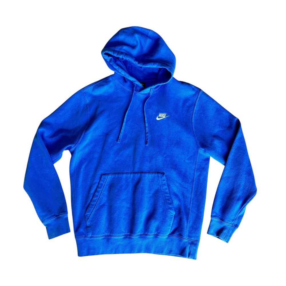 Nike Blue Hoodie Pullover Sweatshirt Kangaroo‎ Pocket Men's Size M